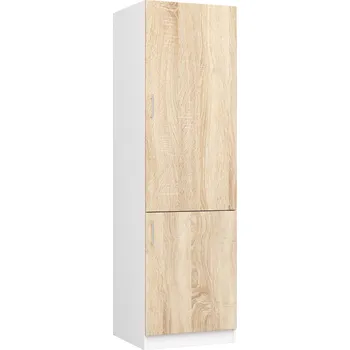 Policová skříň Skříň na vestavnou chladničku S 60cm Artus bílá/sonoma