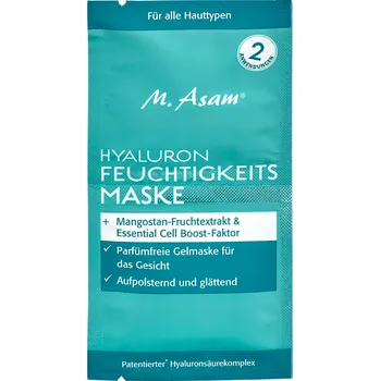 Pleťová maska M.Asam Aqua Intense Hydratační maska s kyselinou hyaluronovou 10ml