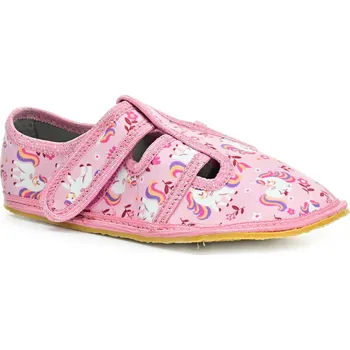 Dívčí bačkory KTR unicorn růžové barefoot bačkory Velikost boty (EU): 25, Vnitřní délka boty: 158, Vnitřní šířka boty: 65