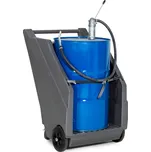 Mobilní čerpací souprava na minerální oleje, vozík z PE a ruční čerpadlo z tlakového odlitku