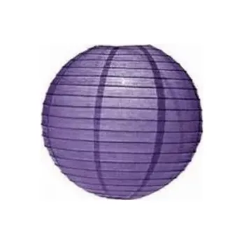 Lampion kulatý 30 cm fialový