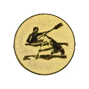 Kovový emblém Kanoistika Ø25 mm, Barva Stříbro