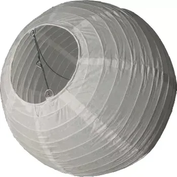 Lampion kulatý 30 cm bílý