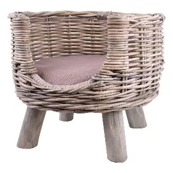 Pelíšek pro kočku Pelíšek pro kočky na dřevěných nohách, včetně polštáře, M (DOPRODEJ)| (DOPRODEJ)|Van Der Leeden 1915