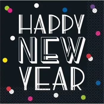 Papírový ubrousek Papírové ubrousky Happy New Year - 16ks