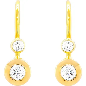 Náušnice Náušnice ze žlutého zlata se zirkony 7452390010006000