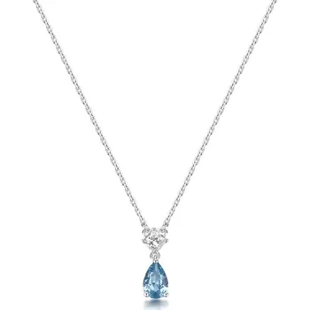 Souprava šperků Stříbrný náhrdelník BROSWAY Fancy Cloud Light Blue FCL109