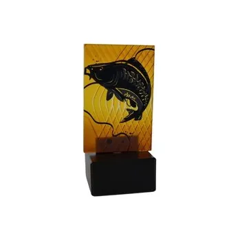 Skleněná rybářská trofej 12 cm - kapr, Výška 12 cm