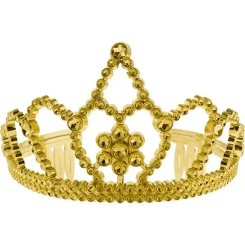 Karnevalový kostým Korunka zlatá - plastová