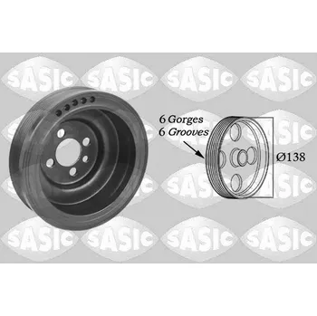 Motor automobilu Řemenice, klikový hřídel SASIC 2156018