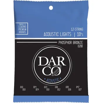 Struna pro kytaru a smyčcový nástroj Darco 92/8 Phosphor Bronze 12 Struny pro akustickou kytaru