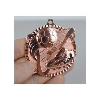 Fotbalová medaile PROFI - 60 mm, Bronz