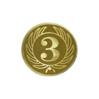 Emblém 3. místo Ø25 mm, Barva Zlato