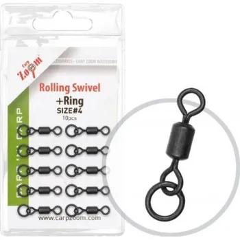 Carp Zoom mikro obratlík s kroužkem 10 ks