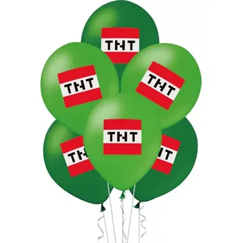 Balónek Latexové balonky Minecraft - TNT - 12 ks 30 cm (1 poslední kus! )
