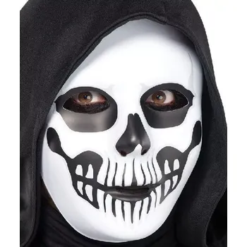 Karnevalová maska Maska hororová lebka - bílá
