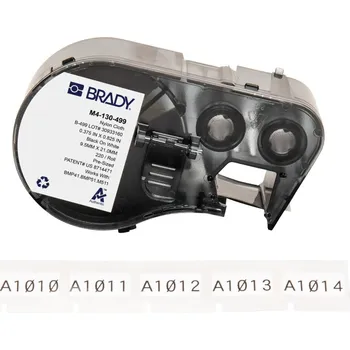 Pásek do tiskárny Brady M4-130-499 / 170802, 20.96 mm, Nylon, černý tisk / bílý podklad