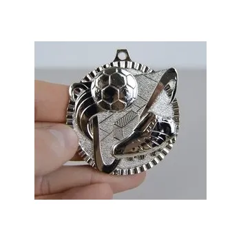 Fotbalová medaile PROFI - 60 mm, Stříbro