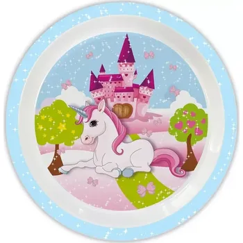 Talíř Plastový talířek - Jednorožec