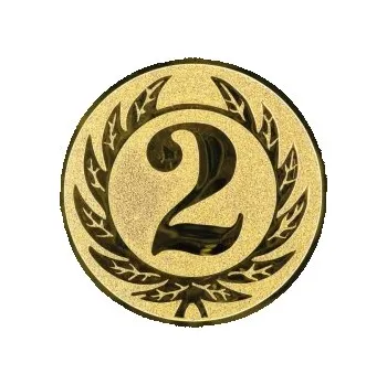 Kovový emblém 2.místo Ø25 mm, Barva Zlato