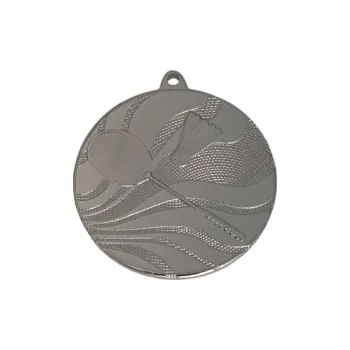 Badmintonová medaile MS50022 - 50 mm, Stříbro