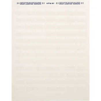 Pásek do tiskárny Brady LAT-16-361-5 / 029741, LaserTab Laser Printable Labels, 25.40 mm x 19.05 mm