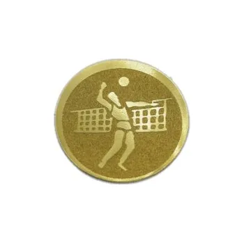 Emblém Volejbal Ø25 mm, Barva Zlato