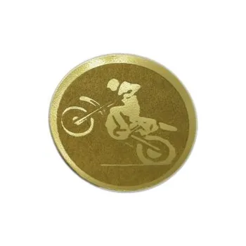 Emblém Motorky Ø25 mm, Barva Zlato