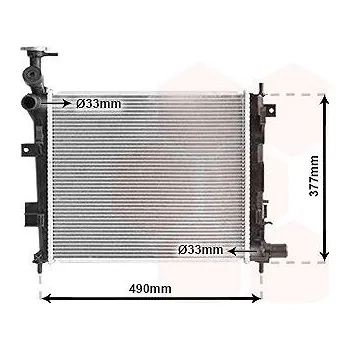 Motor automobilu VAN WEZEL chladič, chlazení motoru 83002189