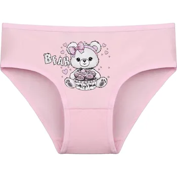 Dívčí spodní prádlo Donella Dětské kalhotky Bear: světle růžová 6 - 7