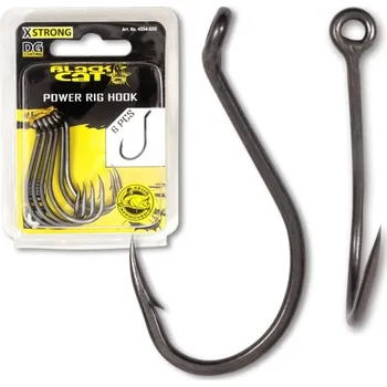 Rybářský háček Black Cat háček DG Coating Power Rig Hook 5ks - Velikost : 5/0