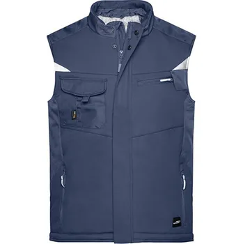 Pánská vesta James&Nicholson Pánská softshellová vesta JN825 Navy-Navy S