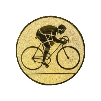 Kovový emblém Cyklistika Ø25 mm, Barva Bronz