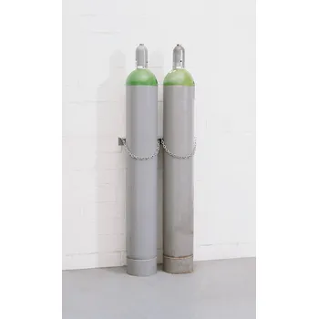 stojan na kolo Držák na zeď na plynové lahve z oceli, 2x lahev s max. Ø 230 mm