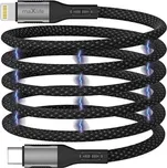 Maxlife magnetický kabel MXUC-11 USB-C - Lightning 1,0 m 27W, černý