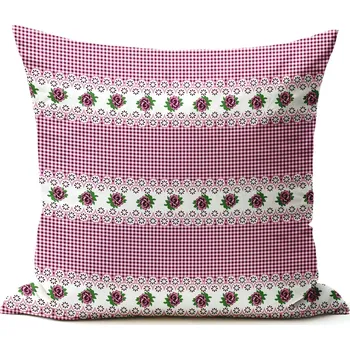 Povlečení Bavlněný povlak na polštář - Mirabelka fialová Zapínání: zip, Velikost polštáře: 50x70