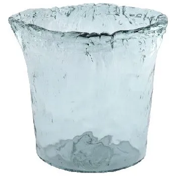 Váza Váza z recyklovaného skla PANDORA AUTHENTIC, průhledná oválná, 24 x 28 cm (balení obsahuje 1ks)|Vidrios San Miguel|Recycled Glass