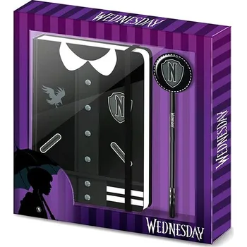 Zápisník MERCH Set Wednesday Varsity Kniha