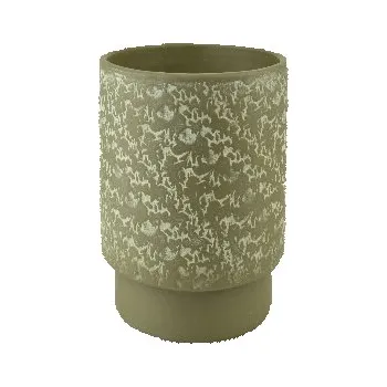 Květináč Obal na květináč keramický FAJARDA, pr.20x18cm, hořčicová|MUSTARD|Ego Dekor