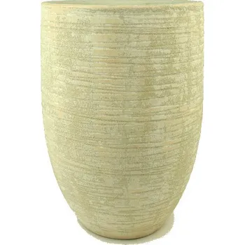 Květináč Obal na květináč keramický NISA, pr.35x32cm, krémová|SAND CREAM|Ego Dekor