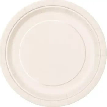 Talíř EKO Talířky papírové - slonová kost 18cm, 20ks (EKO Talířky papírové - slonová kost 18cm, 20ks)