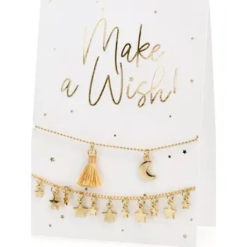 Pozvánka Karta s náramky Make a wish! 10.5x14.8cm (Karta s náramky Make a wish! 10.5x14.8cm)