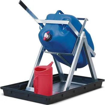 Dílenský stůl Stáčecí podstavec typ AB 60-V z oceli, pro 60l plastové kanystry, zinkovaný