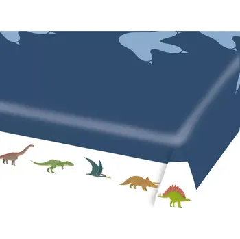 Jednorázový ubrus Papírový party ubrus Happy Dino 137 x 259 cm