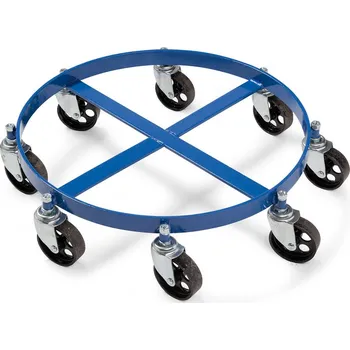 Plošinový vozík Ocelový sudový podvozek DT 5 pro 200l sudy, nosnost 500 kg