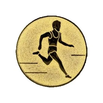 Kovový emblém Běh Ø25 mm, Barva Bronz