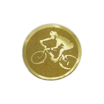 Emblém Cyklistika Ø25 mm, Barva Zlato