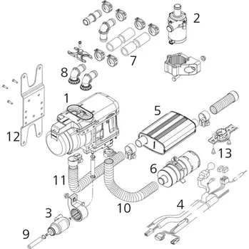 Autodílna Nezávislé vytápění WEBASTO 1314812B