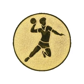 Kovový emblém Házená Ø25 mm, Barva Zlato