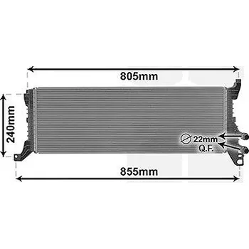 Motor automobilu VAN WEZEL chladič, chlazení motoru 58012723